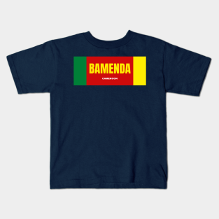 Cameroon Flag Kids T-Shirt - Bamenda City in Cameroon Flag Colors by Aybe7elf